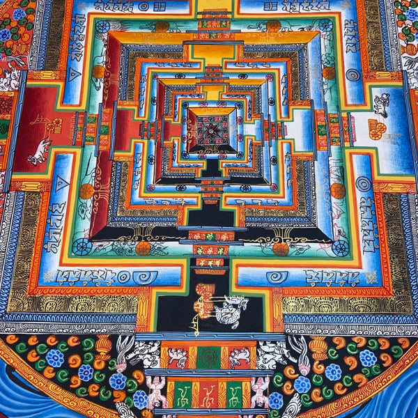 Kalachakra Mandala Tibetan Thangka Painting - Art Of Tibet