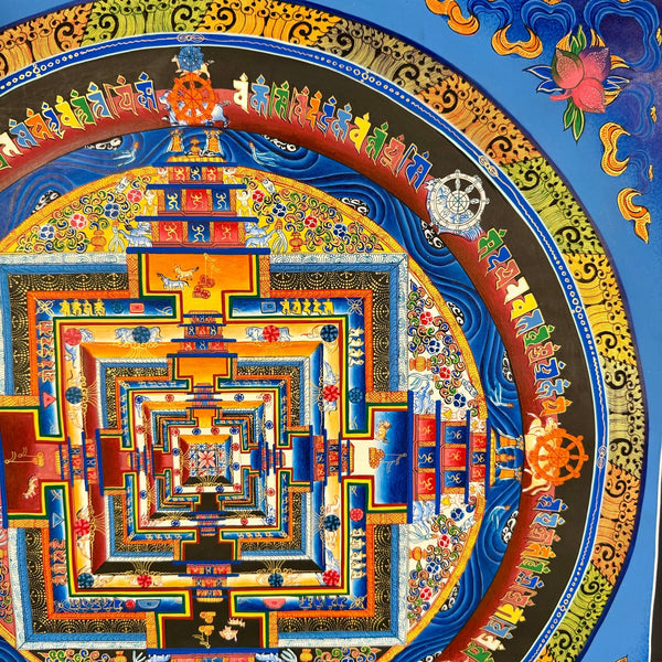 Kalachakra Mandala Tibetan Thangka Painting - Art Of Tibet