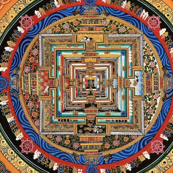Kalachakra Mandala Tibetan Thangka Painting - Art Of Tibet