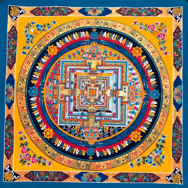 Kalachakra Mandala Tibetan Thangka Painting - Art Of Tibet
