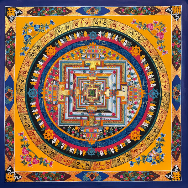 Kalachakra Mandala Tibetan Thangka Painting - Art Of Tibet
