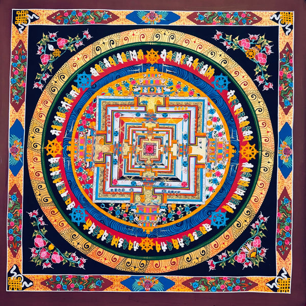 Kalachakra Mandala Tibetan Thangka Painting - Art Of Tibet
