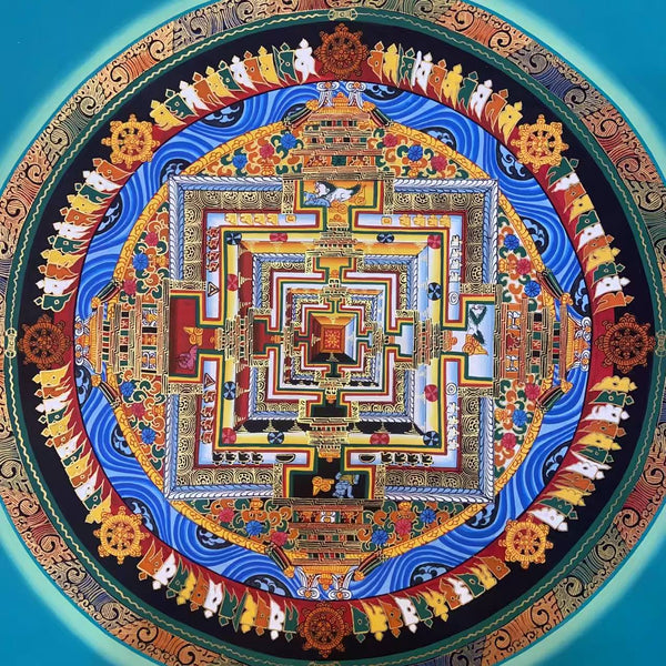 Kalachakra Mandala Tibetan Thangka Painting - Art Of Tibet