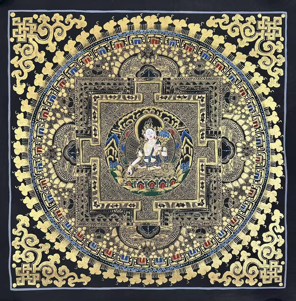 Kalachakra Mandala Tibetan Thangka Painting - Art Of Tibet