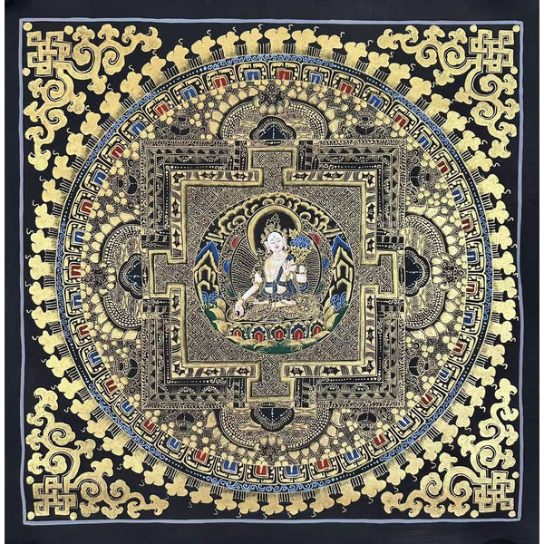 Kalachakra Mandala Tibetan Thangka Painting - Art Of Tibet