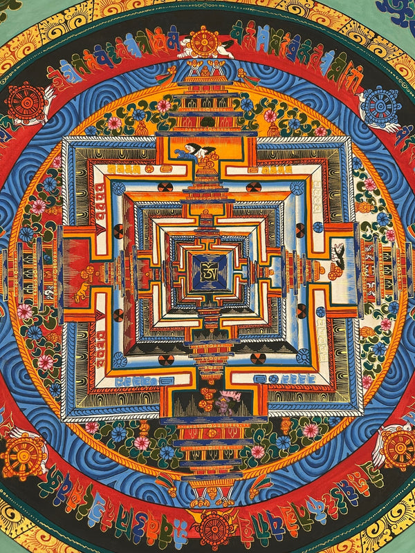 Kalachakra Mandala Tibetan Thangka Painting - Art Of Tibet
