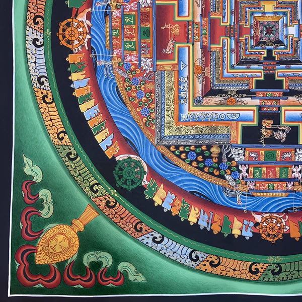 Kalachakra Mandala Tibetan Thangka Painting - Art Of Tibet