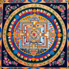 Kalachakra Mandala Tibetan Thangka Painting - Art Of Tibet