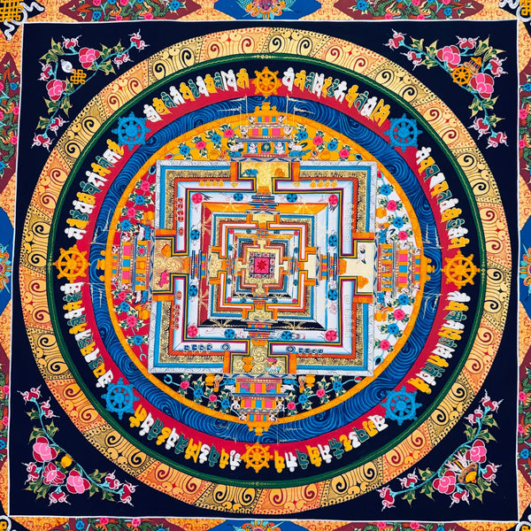 Kalachakra Mandala Tibetan Thangka Painting - Art Of Tibet