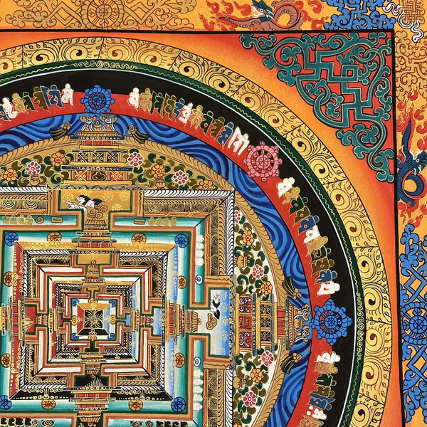 Kalachakra Mandala Tibetan Thangka Painting - Art Of Tibet