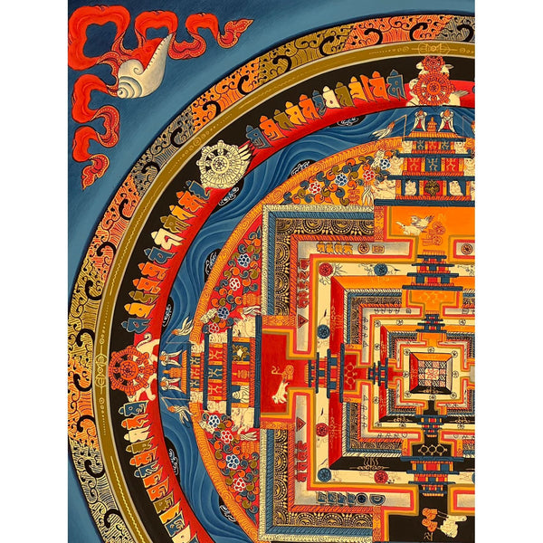 Kalachakra Mandala Tibetan Thangka Painting - Art Of Tibet