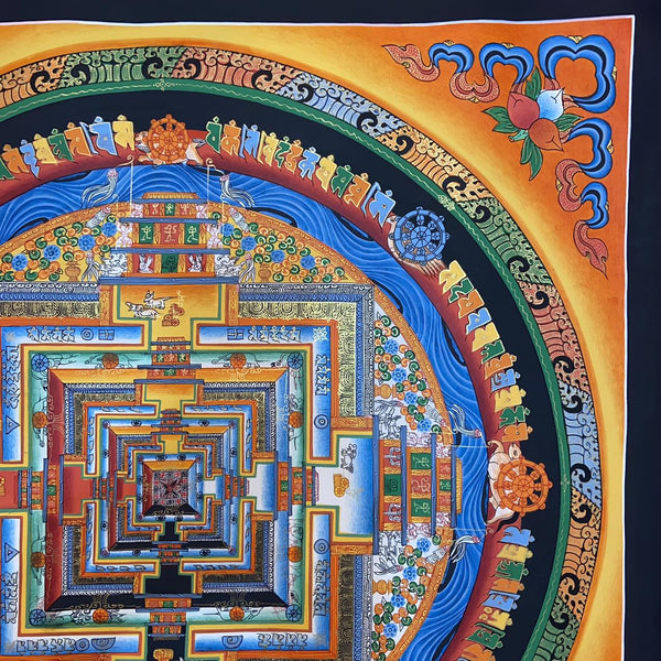 Kalachakra Mandala Tibetan Thangka Painting - Art Of Tibet