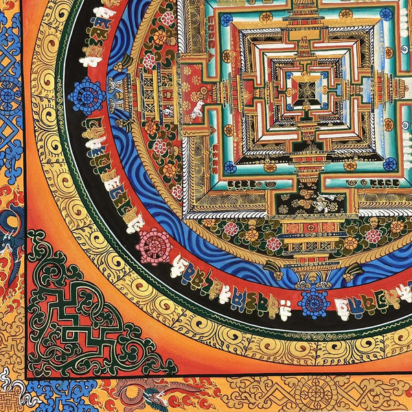 Kalachakra Mandala Tibetan Thangka Painting - Art Of Tibet