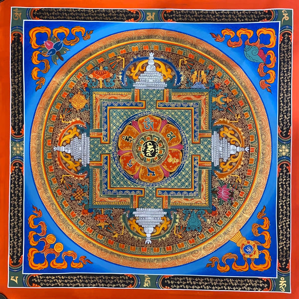 Kalachakra Mandala Tibetan Thangka Painting - Art Of Tibet