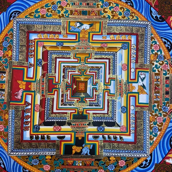 Kalachakra Mandala Tibetan Thangka Painting - Art Of Tibet