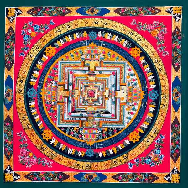 Kalachakra Mandala Tibetan Thangka Painting - Art Of Tibet