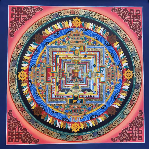Kalachakra Mandala Tibetan Thangka Painting - Art Of Tibet