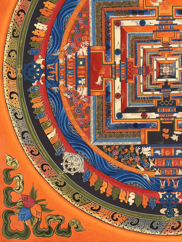 Kalachakra Mandala Tibetan Thangka Painting - Art Of Tibet