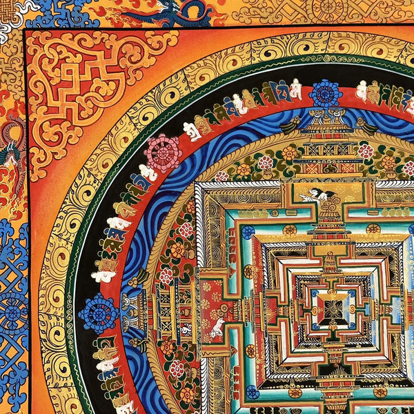 Kalachakra Mandala Tibetan Thangka Painting - Art Of Tibet