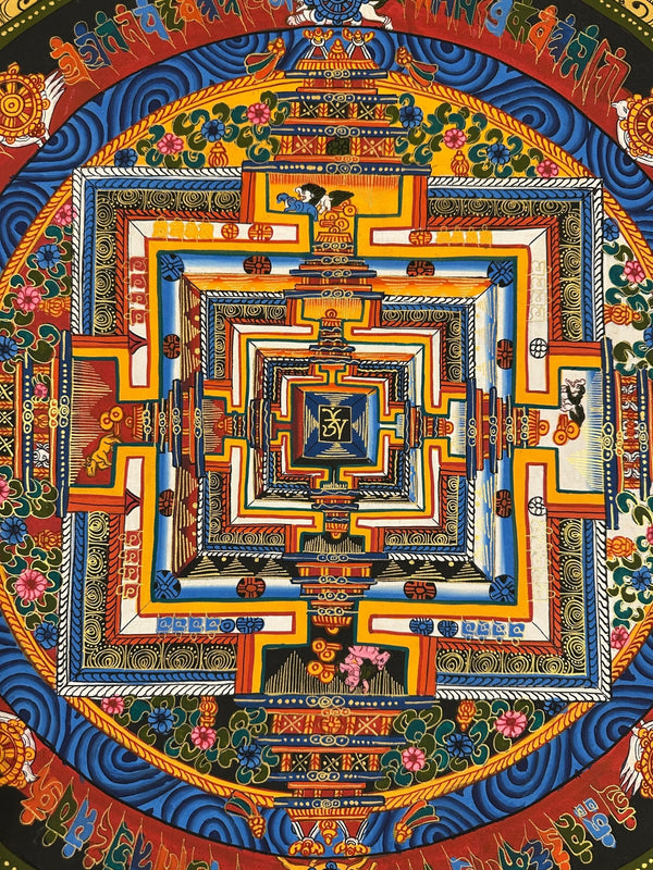 Kalachakra Mandala Tibetan Thangka Painting - Art Of Tibet