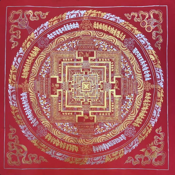 Kalachakra Mandala Tibetan Thangka Painting - Art Of Tibet