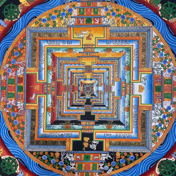 Kalachakra Mandala Tibetan Thangka Painting - Art Of Tibet