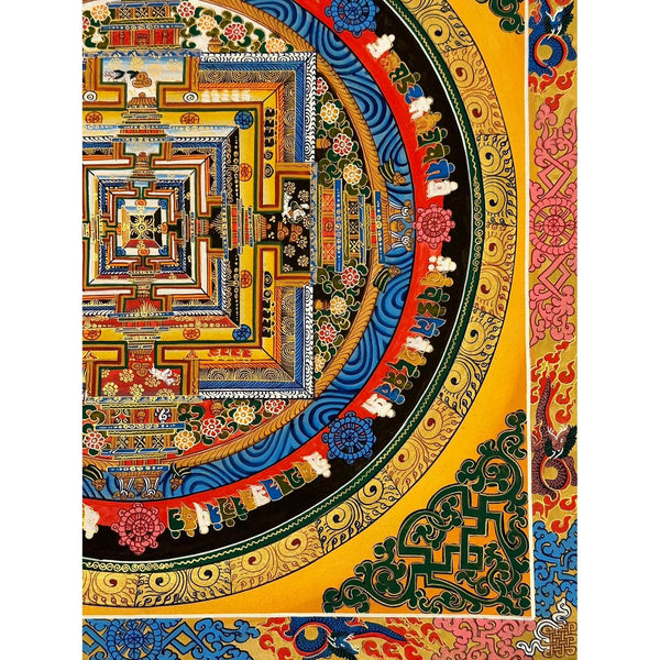 Kalachakra Mandala Tibetan Thangka Painting - Art Of Tibet