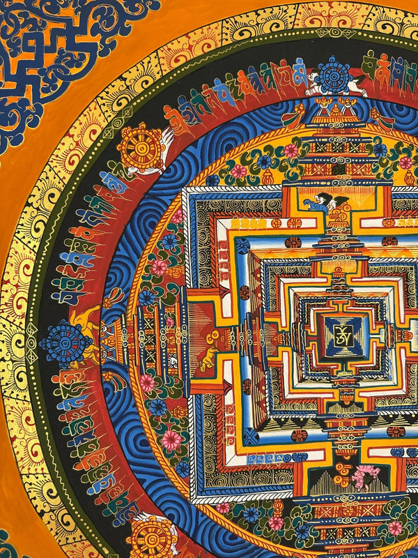 Kalachakra Mandala Tibetan Thangka Painting - Art Of Tibet