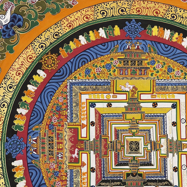 Kalachakra Mandala Tibetan Thangka Painting - Art Of Tibet