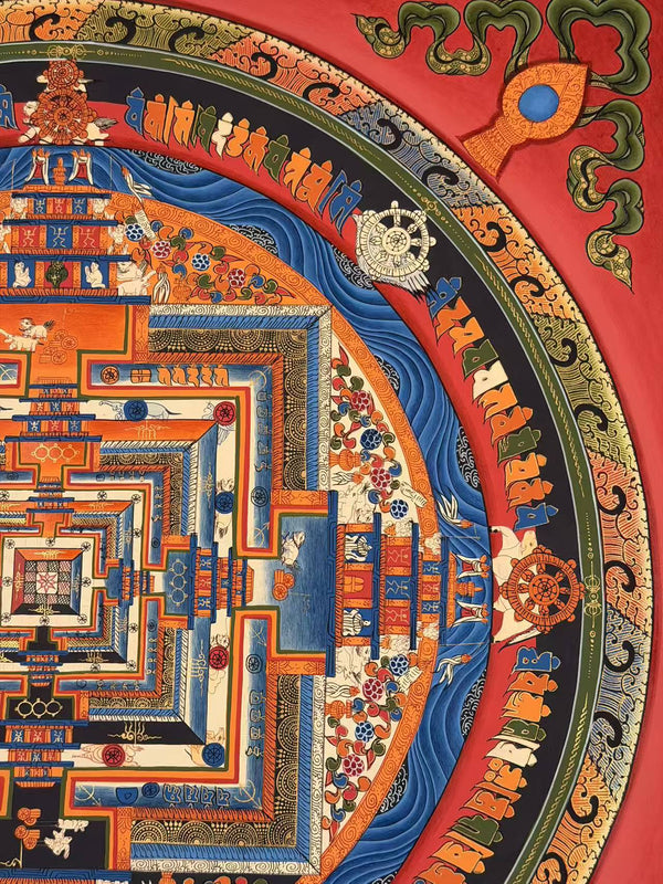 Kalachakra Mandala Tibetan Thangka Painting - Art Of Tibet