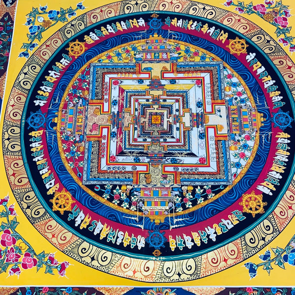Kalachakra Mandala Tibetan Thangka Painting - Art Of Tibet
