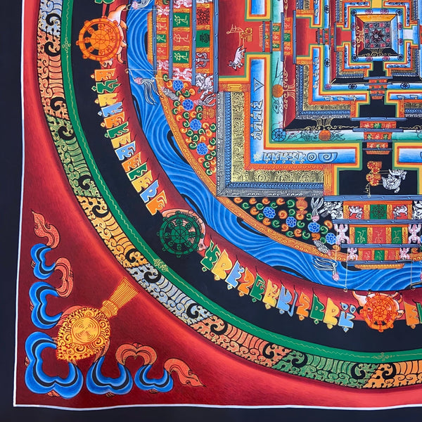Kalachakra Mandala Tibetan Thangka Painting - Art Of Tibet