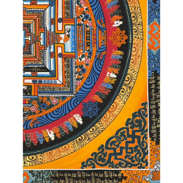 Kalachakra Mandala Tibetan Thangka Painting - Art Of Tibet
