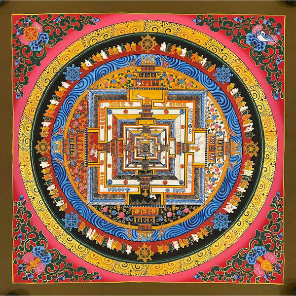 Kalachakra Mandala Tibetan Thangka Painting - Art Of Tibet