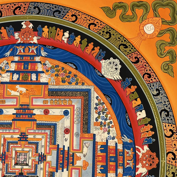 Kalachakra Mandala Tibetan Thangka Painting - Art Of Tibet