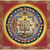 Kalachakra Mandala Tibetan Thangka Painting - Silk Framed - Art Of Tibet