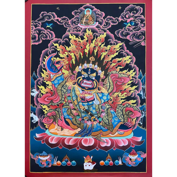 Mahakala Bernagchen Thangka - Art Of Tibet