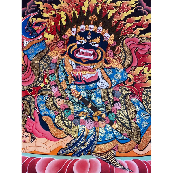 Mahakala Bernagchen Thangka - Art Of Tibet