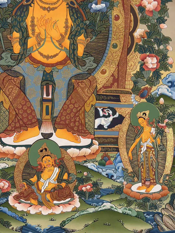 Maitreya Buddha Thangka - Art Of Tibet