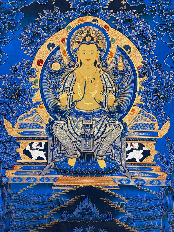 Maitreya Buddha Thangka - Art Of Tibet