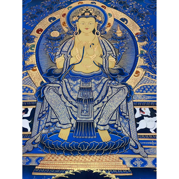 Maitreya Buddha Thangka - Art Of Tibet