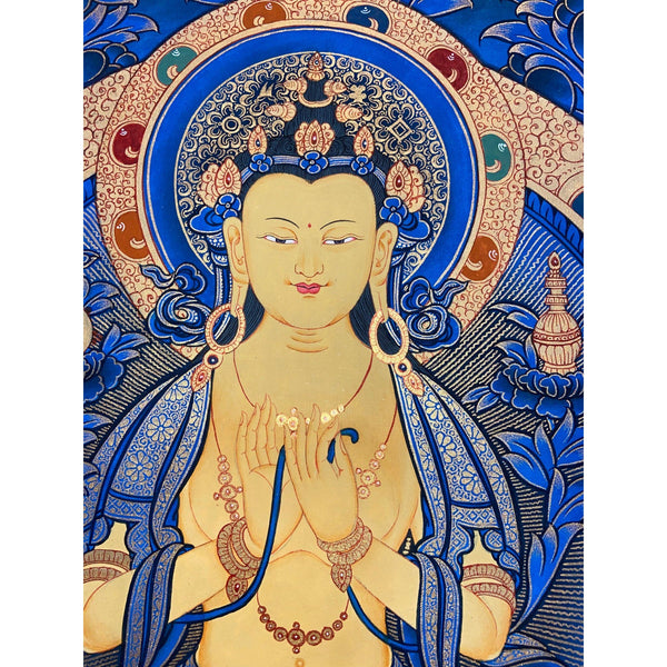 Maitreya Buddha Thangka - Art Of Tibet