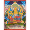 Marichi: Goddess of Dawn Pulled by a Chariot of Seven Pigs Thangka - Art Of Tibet