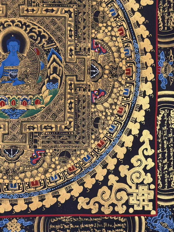 Medicine Buddha Mandala Thangka - Art Of Tibet