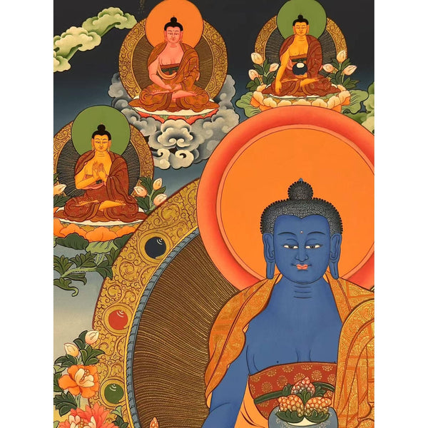 Medicine Buddha Thangka - Art Of Tibet
