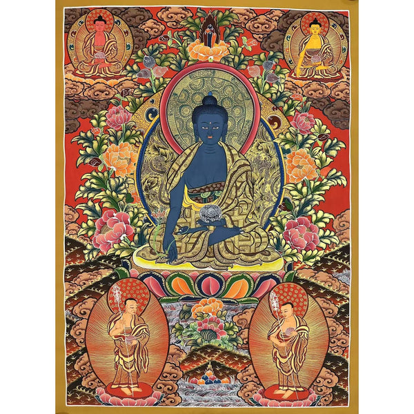 Medicine Buddha Thangka - Art Of Tibet