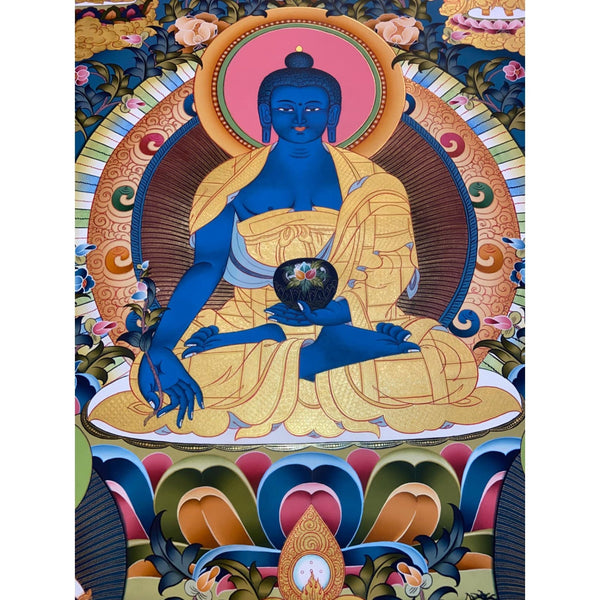 Medicine Buddha Thangka - Art Of Tibet
