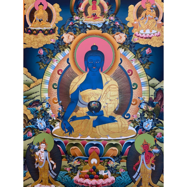 Medicine Buddha Thangka - Art Of Tibet