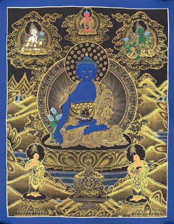Medicine Buddha Thangka - Art Of Tibet