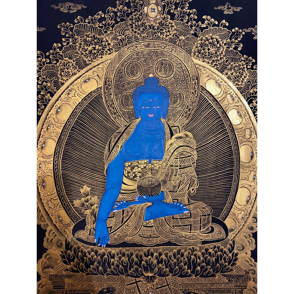 Medicine Buddha Thangka - Art Of Tibet